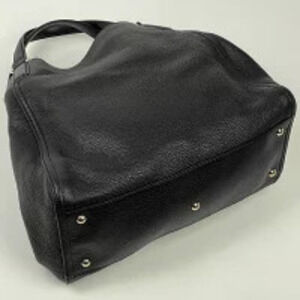 Gucci Soho GG Bag Tote Black Fringe Interlocking Leather